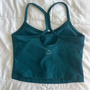 Beyond Yoga Slim Racerback Tank Small teal